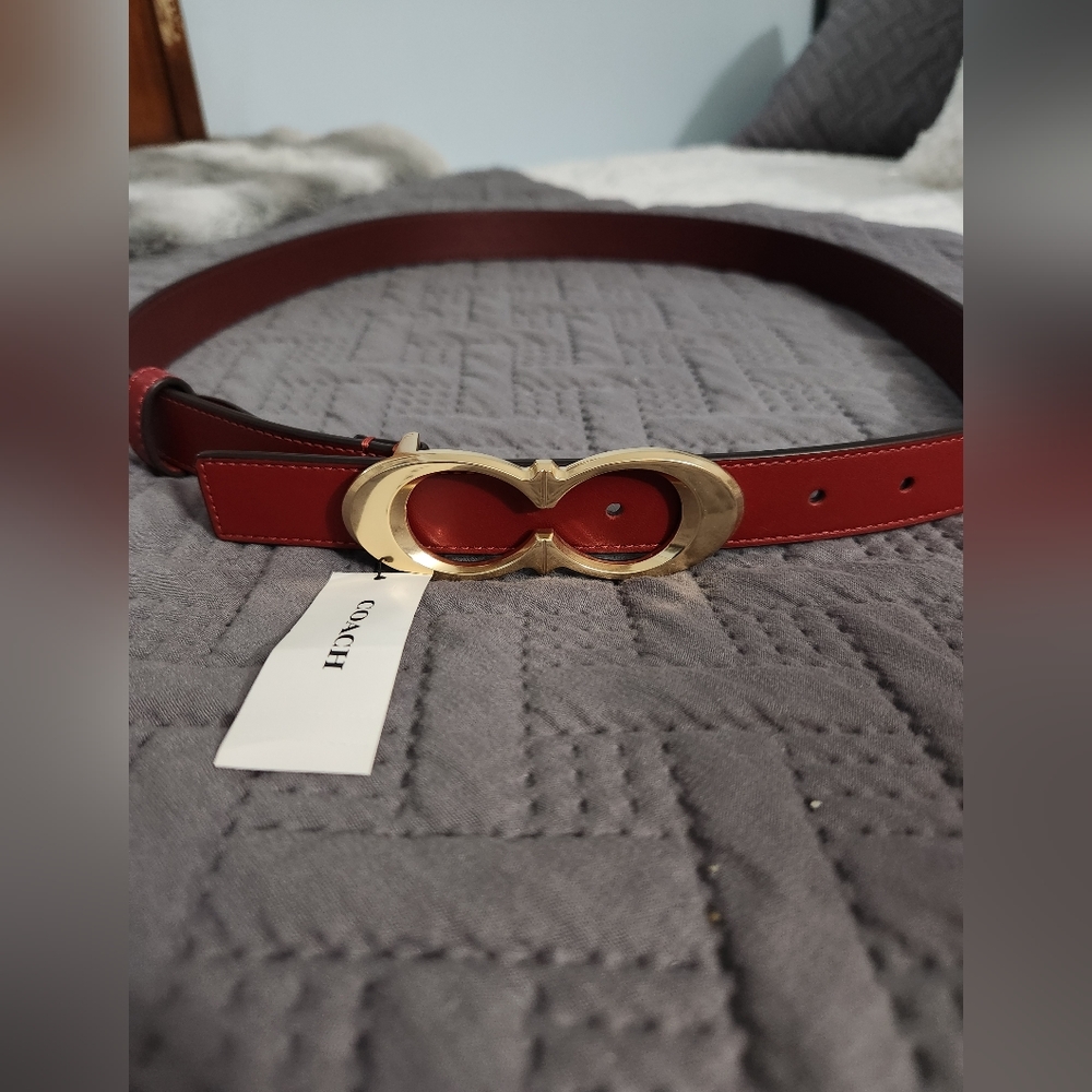 Coach Red Belt size Medium